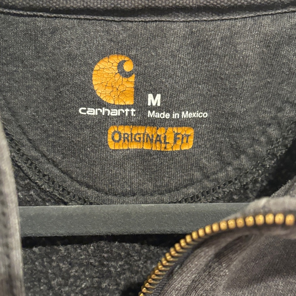 Carhartt Charcoal Half-Zip Sweatshirt - Picture 2 of 6